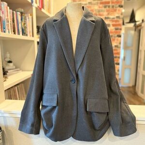 American Eagle Gray Oversized Women's Blazer NWT